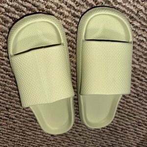 Light Green Slide Sandals